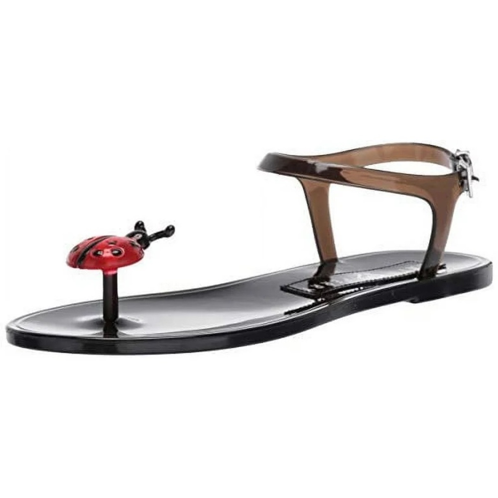 NWOT Katy Perry The Geli Ladybug Black Sandals